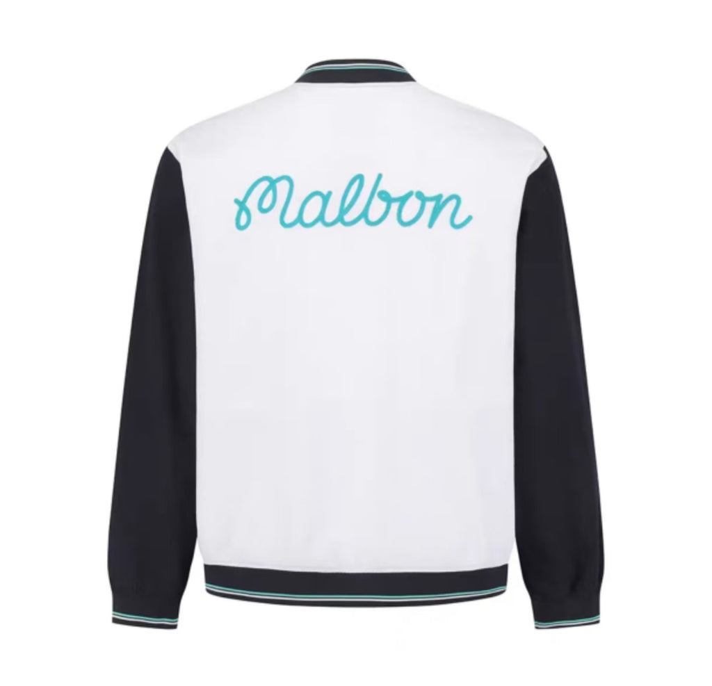 Malbon Golf Men’s Signature Color-Block Stripe Jacket