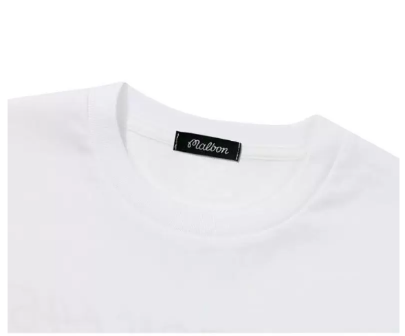 Malbon Unisex Dosan Graphic Golf T-Shirt White collar detail