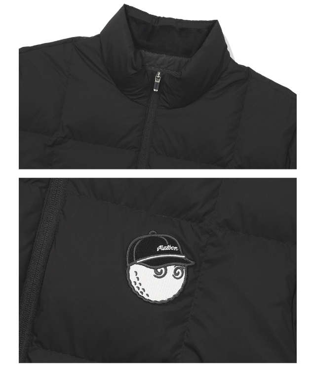 Malbon Golf Men’s Lettering Logo Thermal Down Jacket