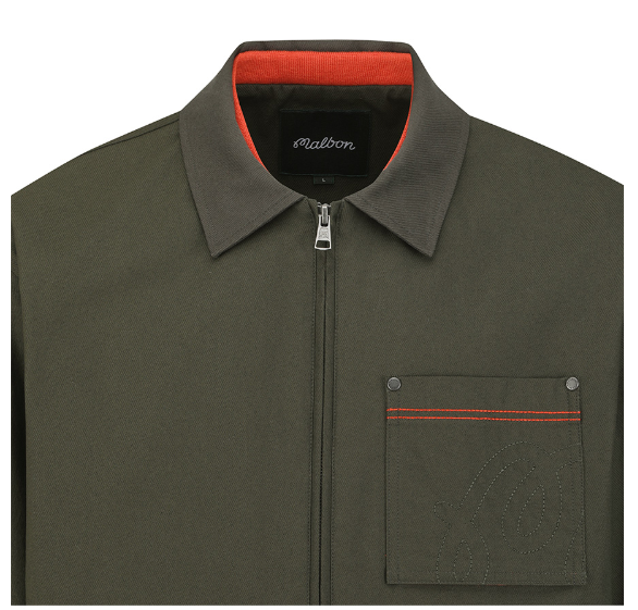 Malbon Golf Men’s Full-Zip Polo Jacket Limited Edition