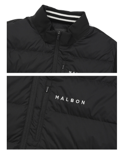 Malbon Golf Men’s Windproof Knit Hybrid Down Jacket
