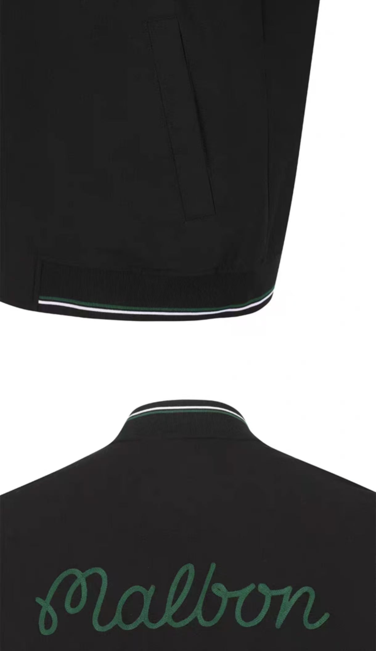 Malbon Golf Men’s Signature Color-Block Stripe Jacket