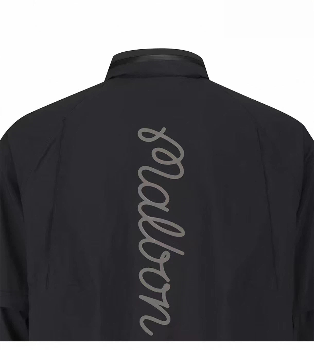 Malbon Studio Seoul Rain Jacket Black golf rain jacket front view