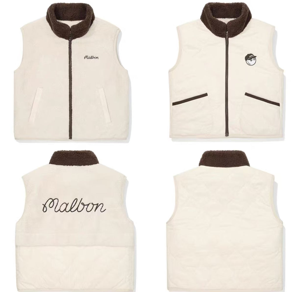Malbon Golf Women’s Reversible Fleece Insulated Vest