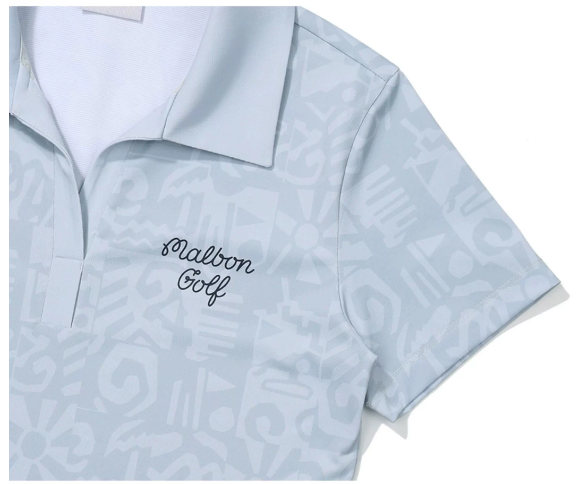 2026 Malbon Golf Korean Cooling Quick-Dry Graphic T-Shirt