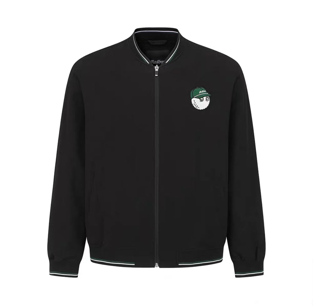 Malbon Golf Men’s Signature Color-Block Stripe Jacket