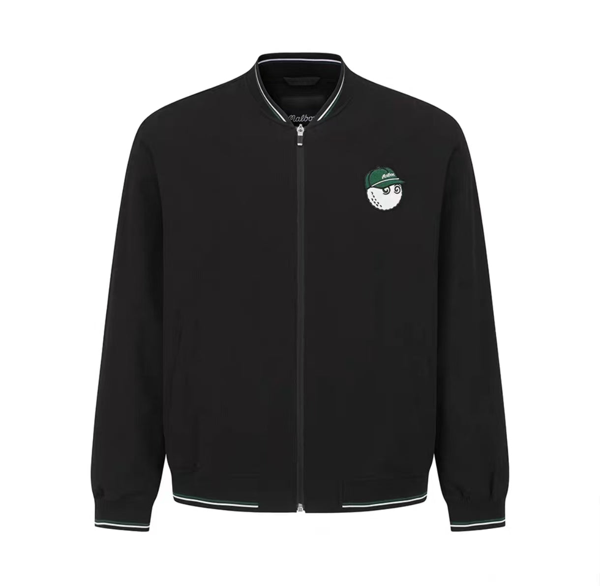 Malbon Golf Men’s Signature Color-Block Stripe Jacket