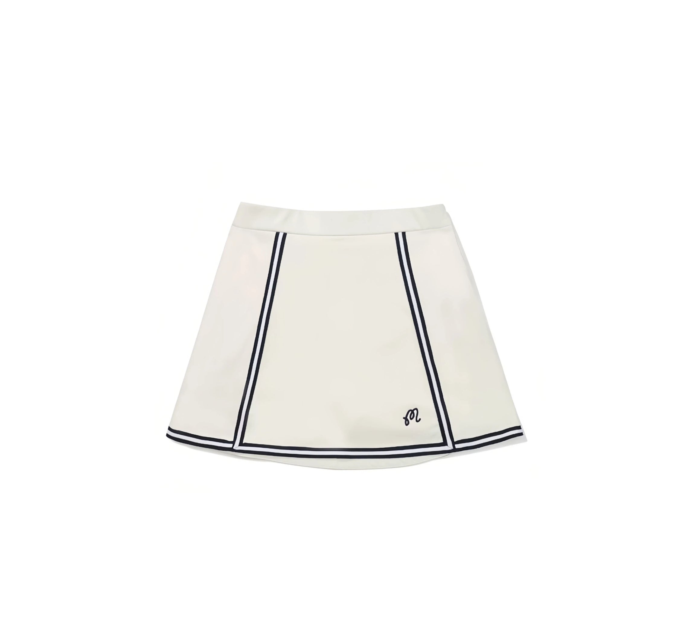 Malbon women's golf skort with built-in shorts — back view