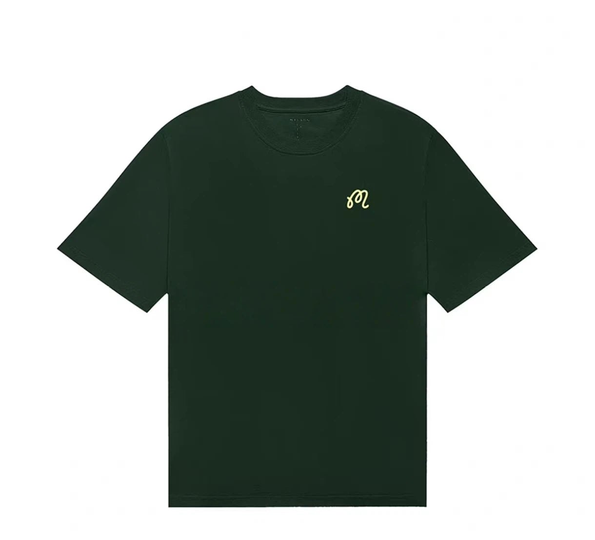 Malbon green Bermuda Origins graphic T-shirt front view