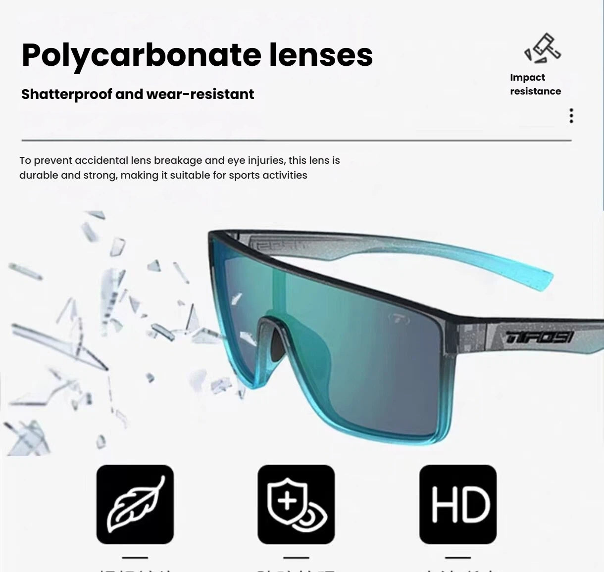 Tifosi  Sanctum UV Protection Golf Sports Sunglasses