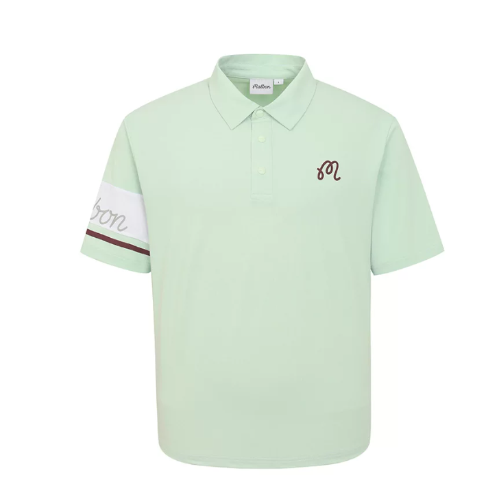 Malbon men's cooling moisture-wicking golf polo in Green - image 9