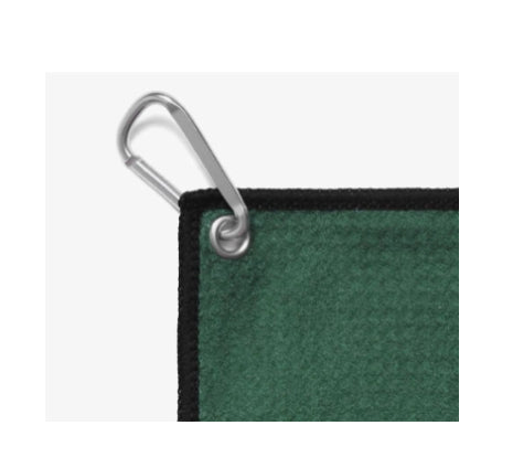Malbon Quick-Dry Microfiber Golf Club Towel — folded showing branding