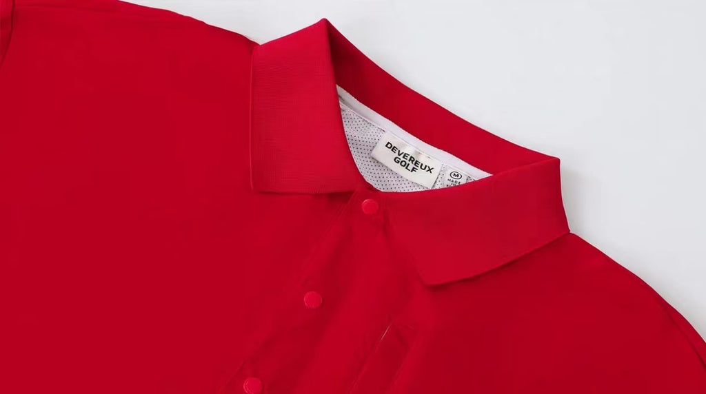 Devereux golf windshirt colorblock detail