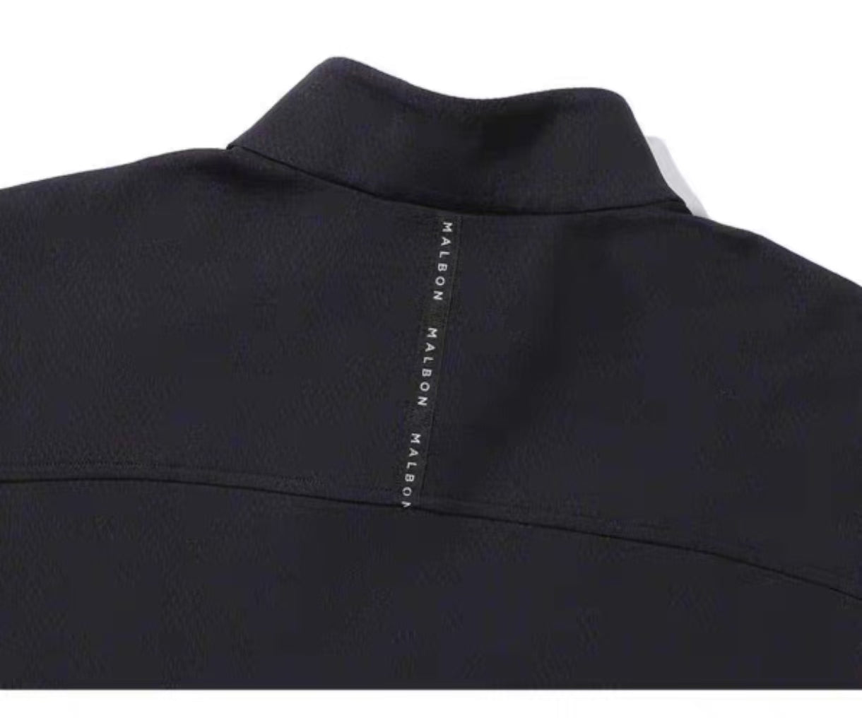 Malbon men's long sleeve half-zip golf sweatshirt in Black - image 3