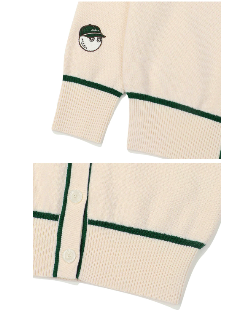 Malbon women knit sweater jacket cuff and hem detail