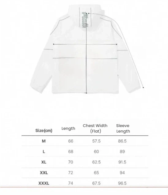 Malbon Men Golf Hooded Jacket Detachable Cap Casual Sport Outerwear 2025 Green size chart