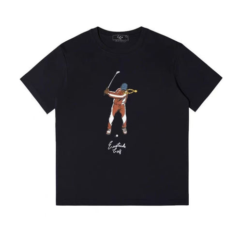 Eastside Golf Black athletic T-shirt front view