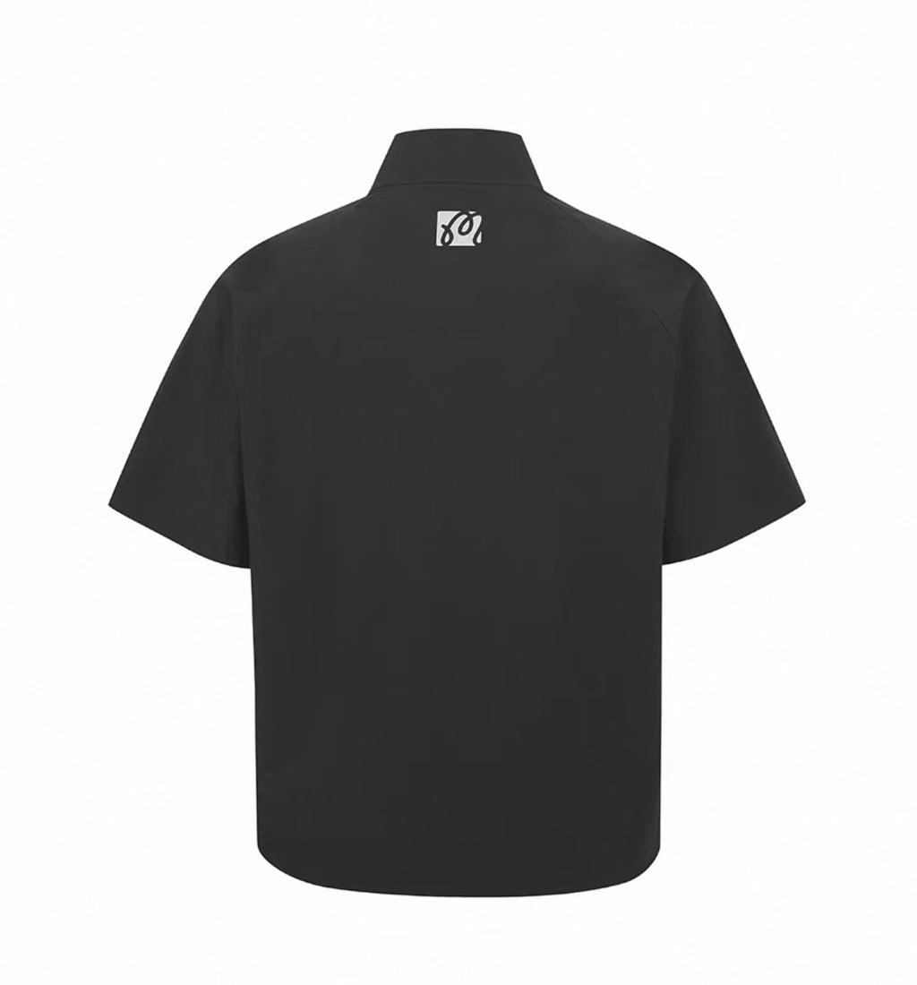 Malbon Golf Men’s Short Sleeve Half-Zip Windproof Jacket