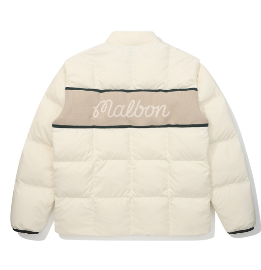 Malbon Golf Men’s Lettering Logo Thermal Down Jacket