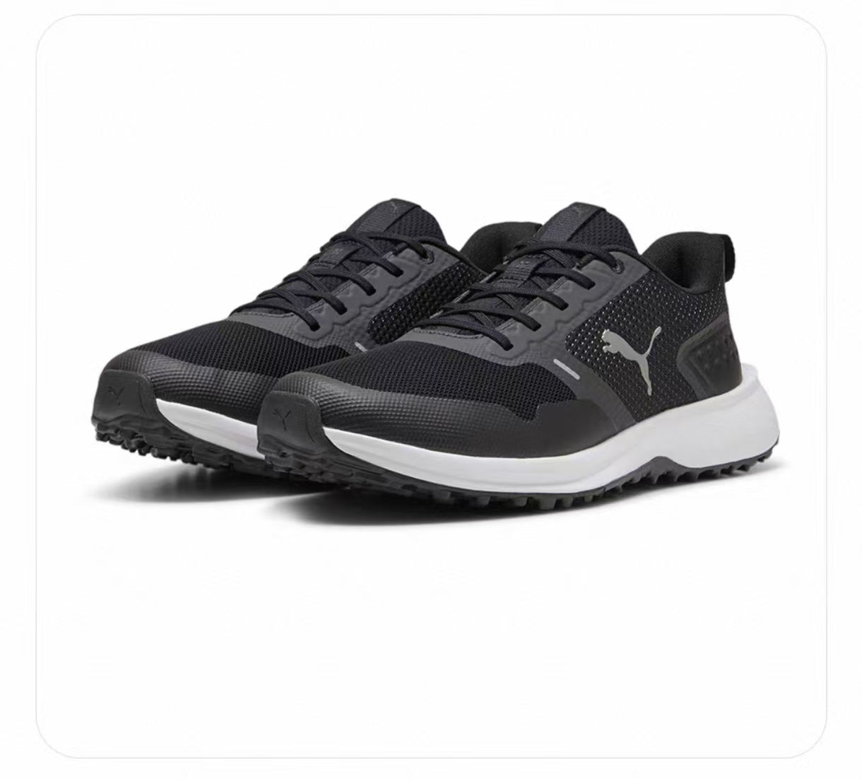 PUMA Men’s Breathable Cushioning Spikeless Golf Shoes