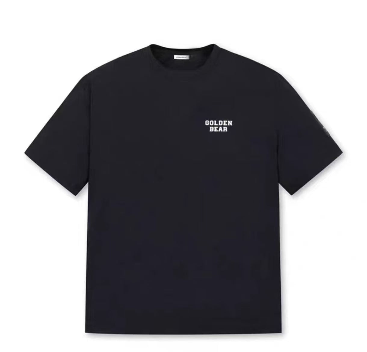 Golden Bear Black graphic golf T-shirt front view