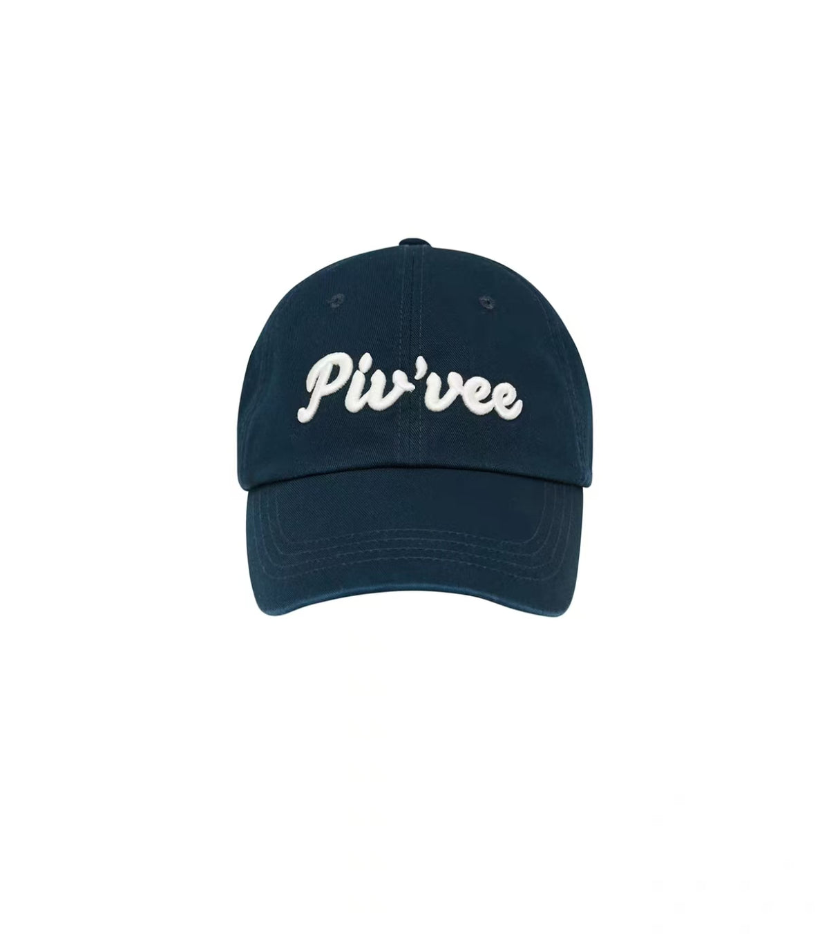 Pivvee 26FW unisex golf baseball cap in Navy, front view