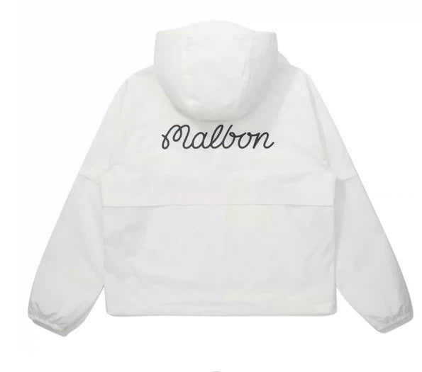 Malbon women windbreaker pocket and zip pull detail