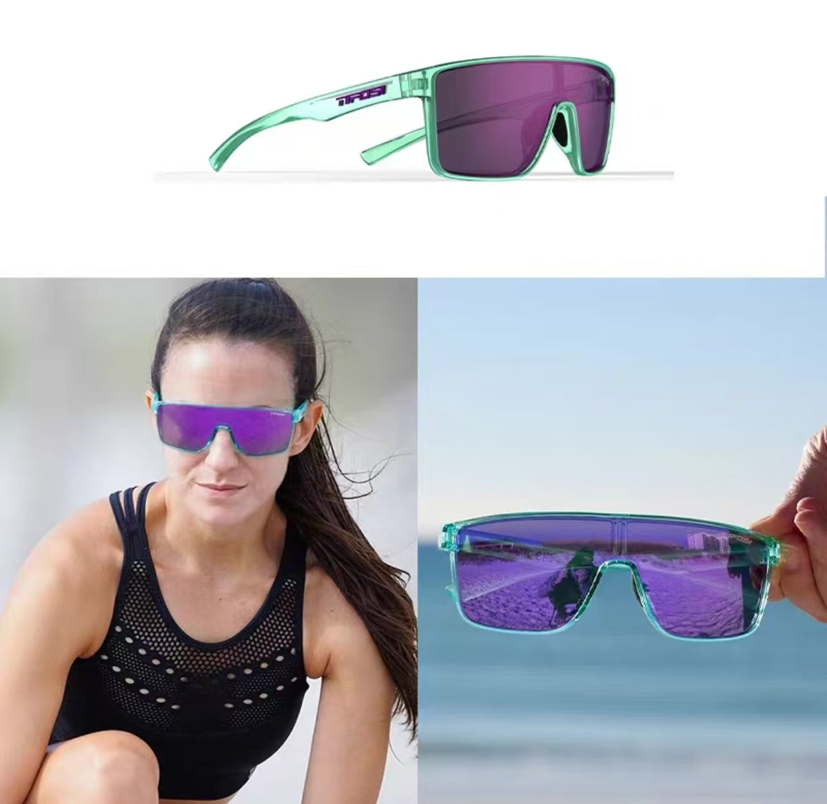 Purple Tifosi Sanctum sports sunglasses