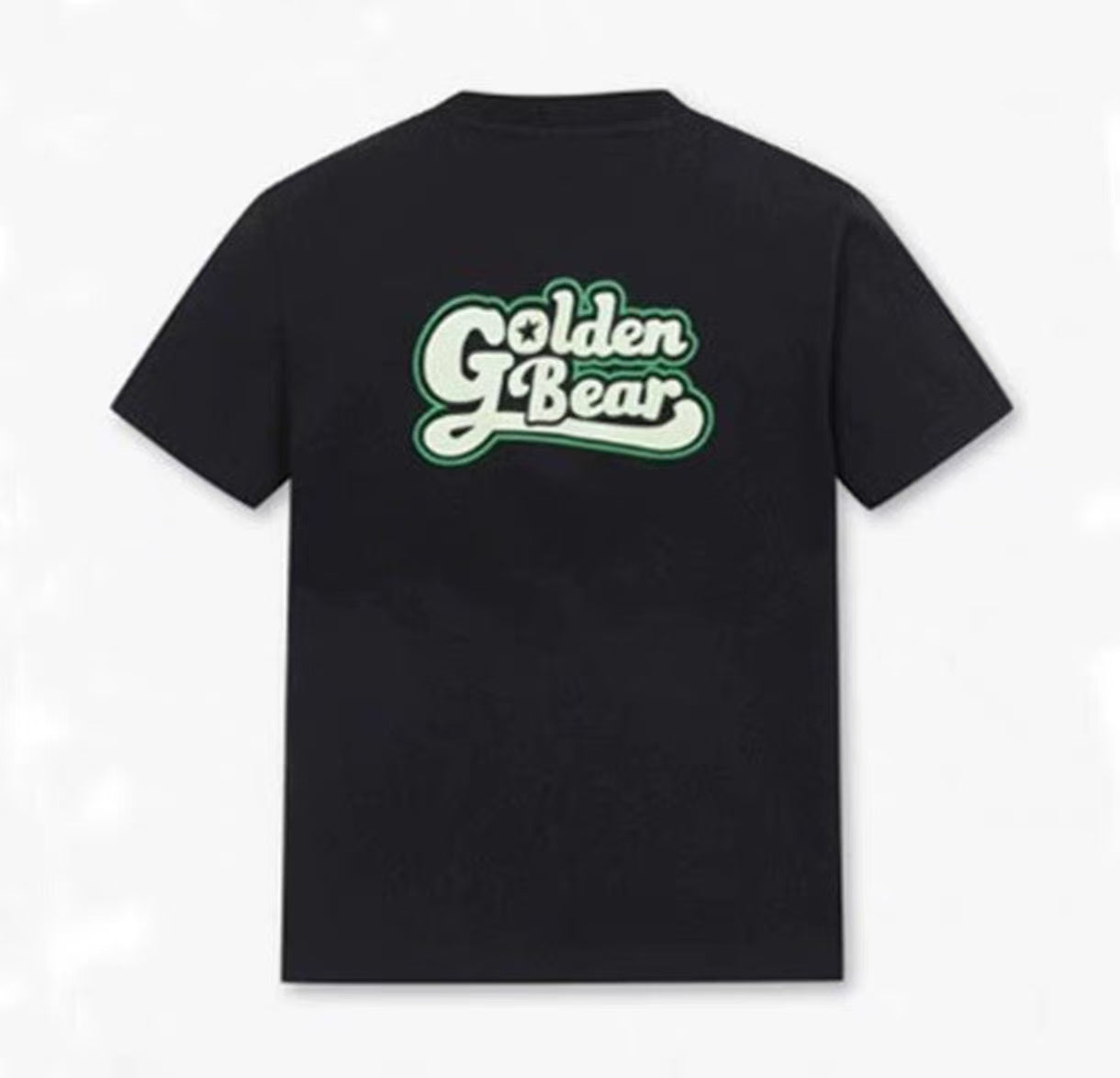 Golden Bear Black embroidered golf T-shirt rear view