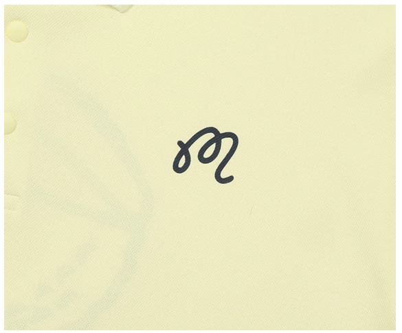 Malbon black golf polo sleeve detail