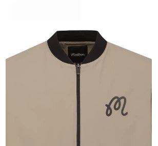 Malbon men short sleeve jacket stand collar detail