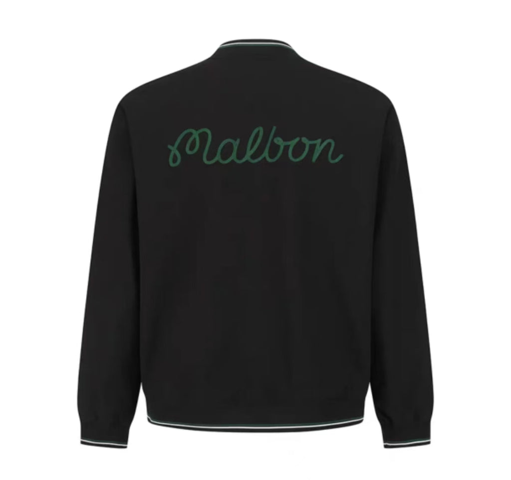 Malbon Golf Men’s Signature Color-Block Stripe Jacket