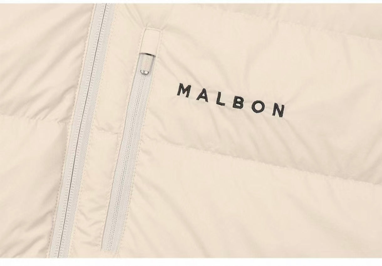 Malbon Golf Men’s Windproof Knit Hybrid Down Jacket