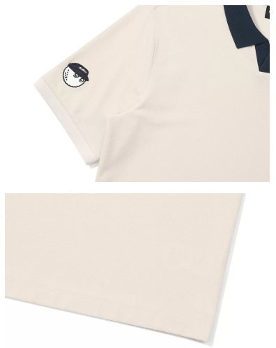 Malbon men golf polo navy blue colour variant