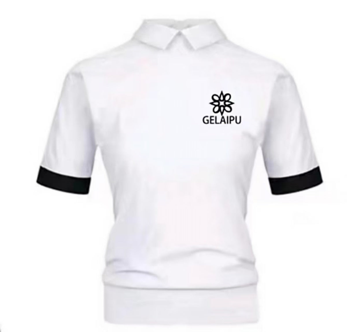 Golep Women’s Summer Quick-Dry Sun Protection Zip Slim Golf Shirt in White - product view