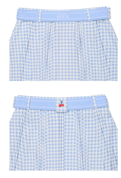 Malbon HVN Joelle Skirt Blue golf skirt front view
