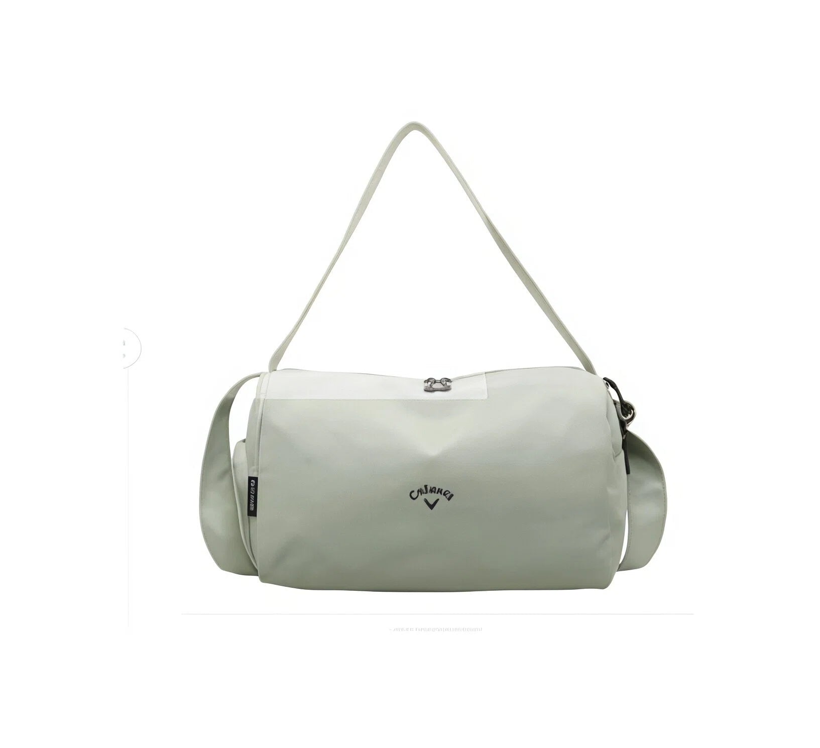 Light green Callaway Golf Duffel Bag 2025 showcasing a clean, modern look with the Callaway logo and adjustable strap. Perfect for casual wear and outdoor activities.