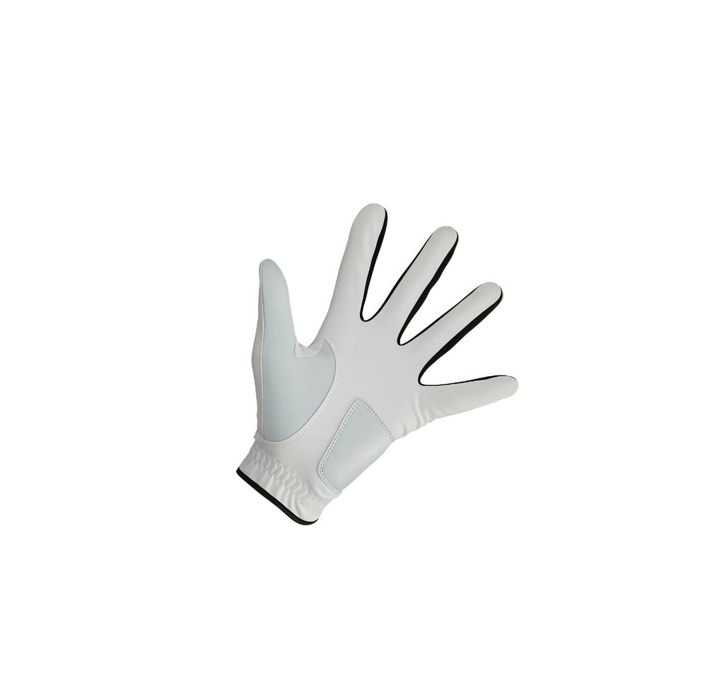 Inside view of Callaway Warbird golf glove displaying smooth interior lining for comfort and breathable mesh panels.