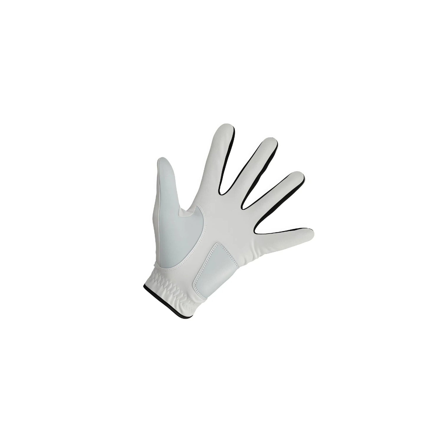 Inside view of Callaway Warbird golf glove displaying smooth interior lining for comfort and breathable mesh panels.