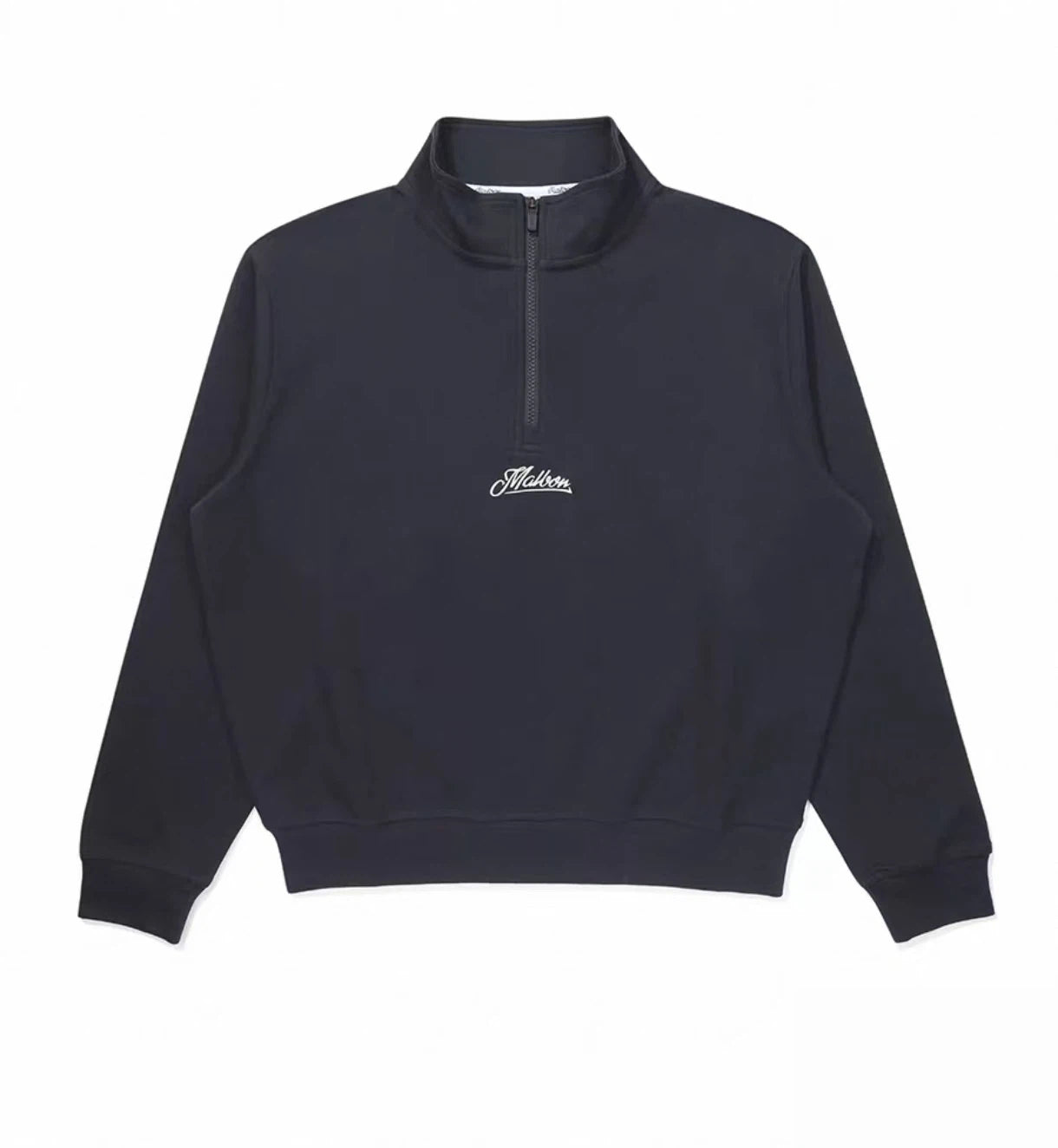 Malbon Cleo Sweatshirt Navy Blue golf apparel front view