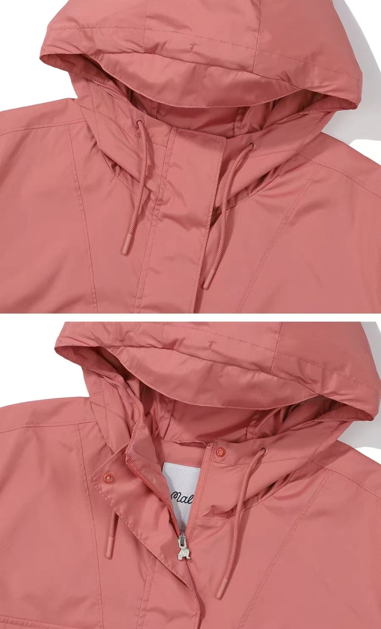 Malbon Golf Women’s Quarter-zip Hooded Windproof Jacket