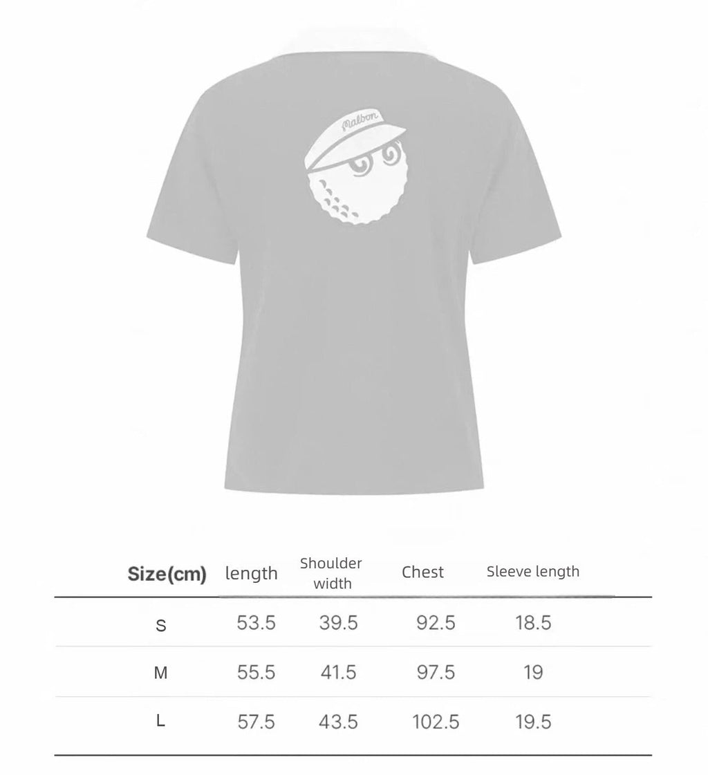 Malbon Golf Women’s Slim Fit Breathable Polo Shirt letter size chart