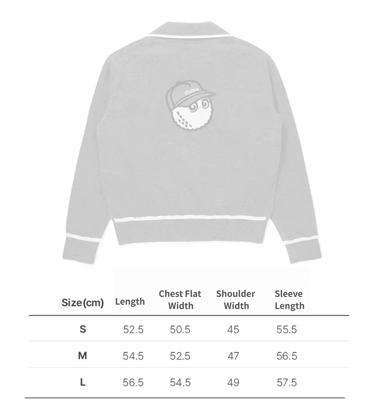 Malbon Preserve Buckets Knit Windbreaker White size chart