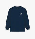 Malbon Men's Graphic Long-Sleeve Golf T-Shirt Navy front view