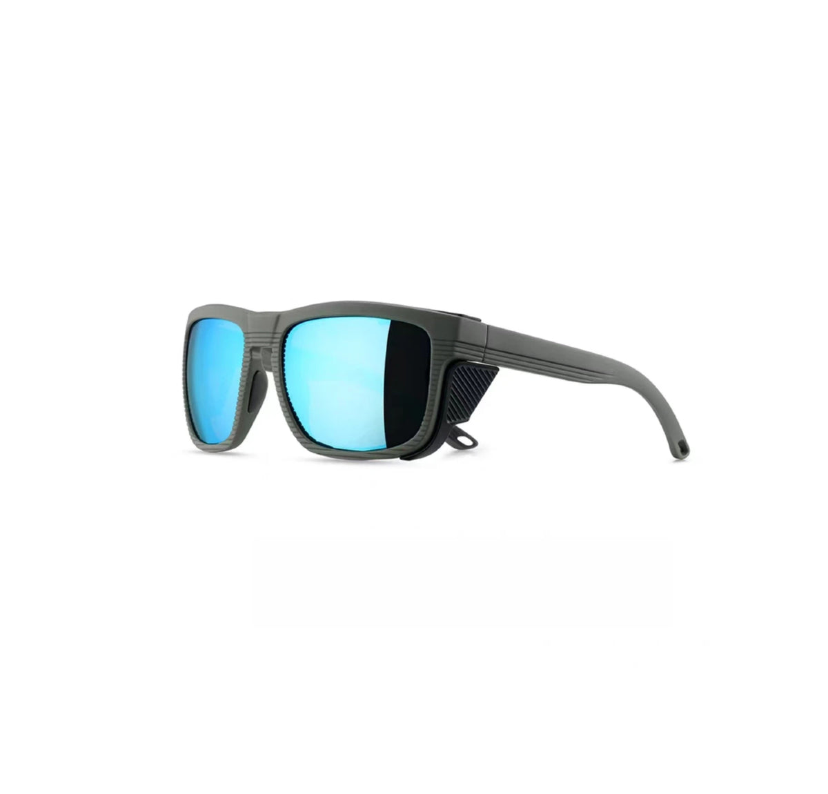 Blue-mirrored Leshen UV400 polarised golf sunglasses