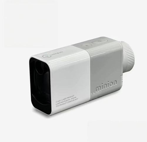 White CaddyTalk Minion golf rangefinder front view