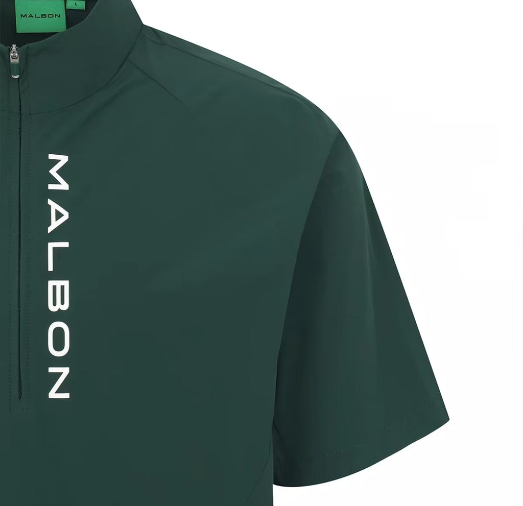 Malbon Golf Men’s Short Sleeve Half-Zip Windproof Jacket