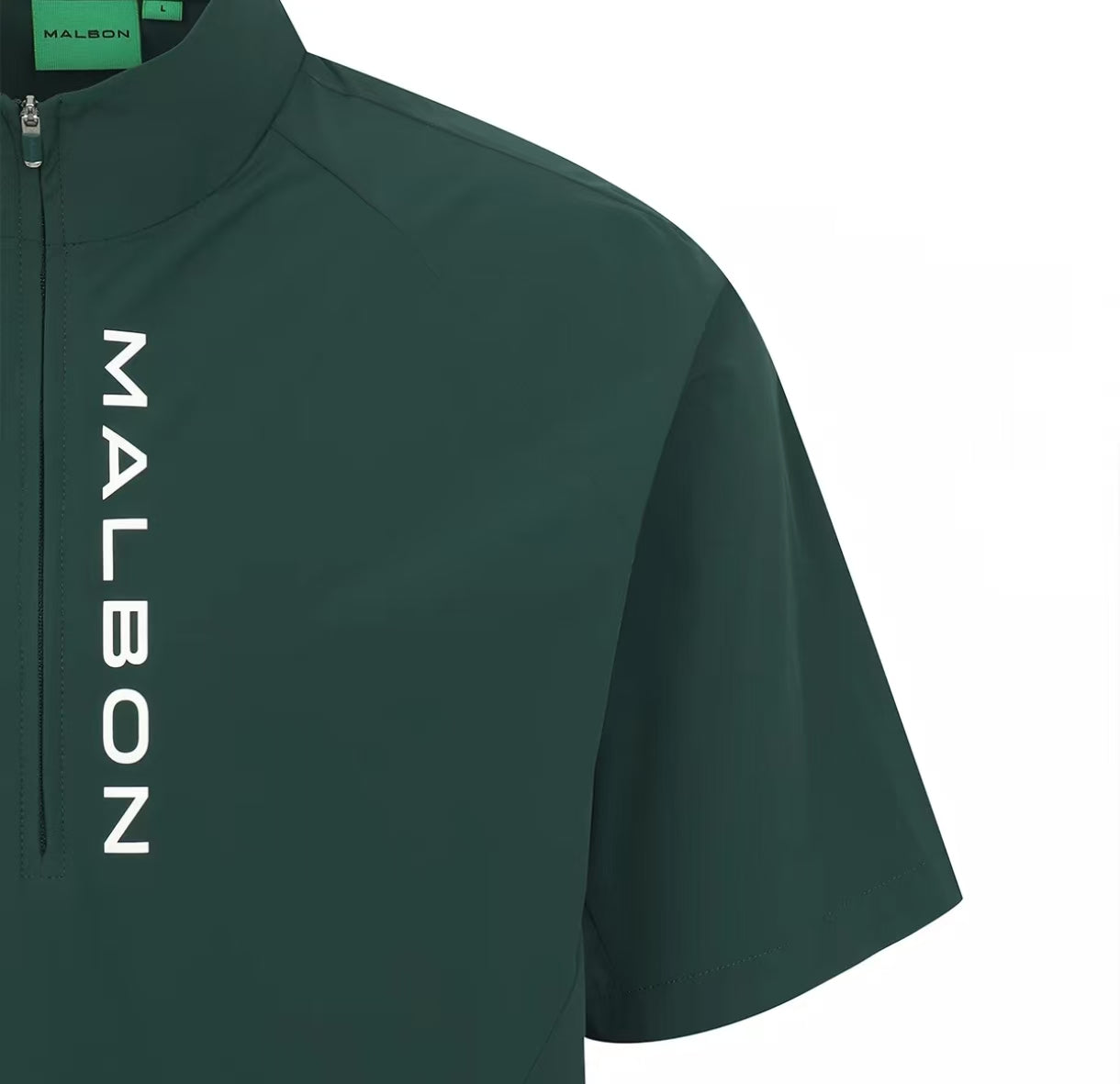 Malbon Golf Men’s Short Sleeve Half-Zip Windproof Jacket