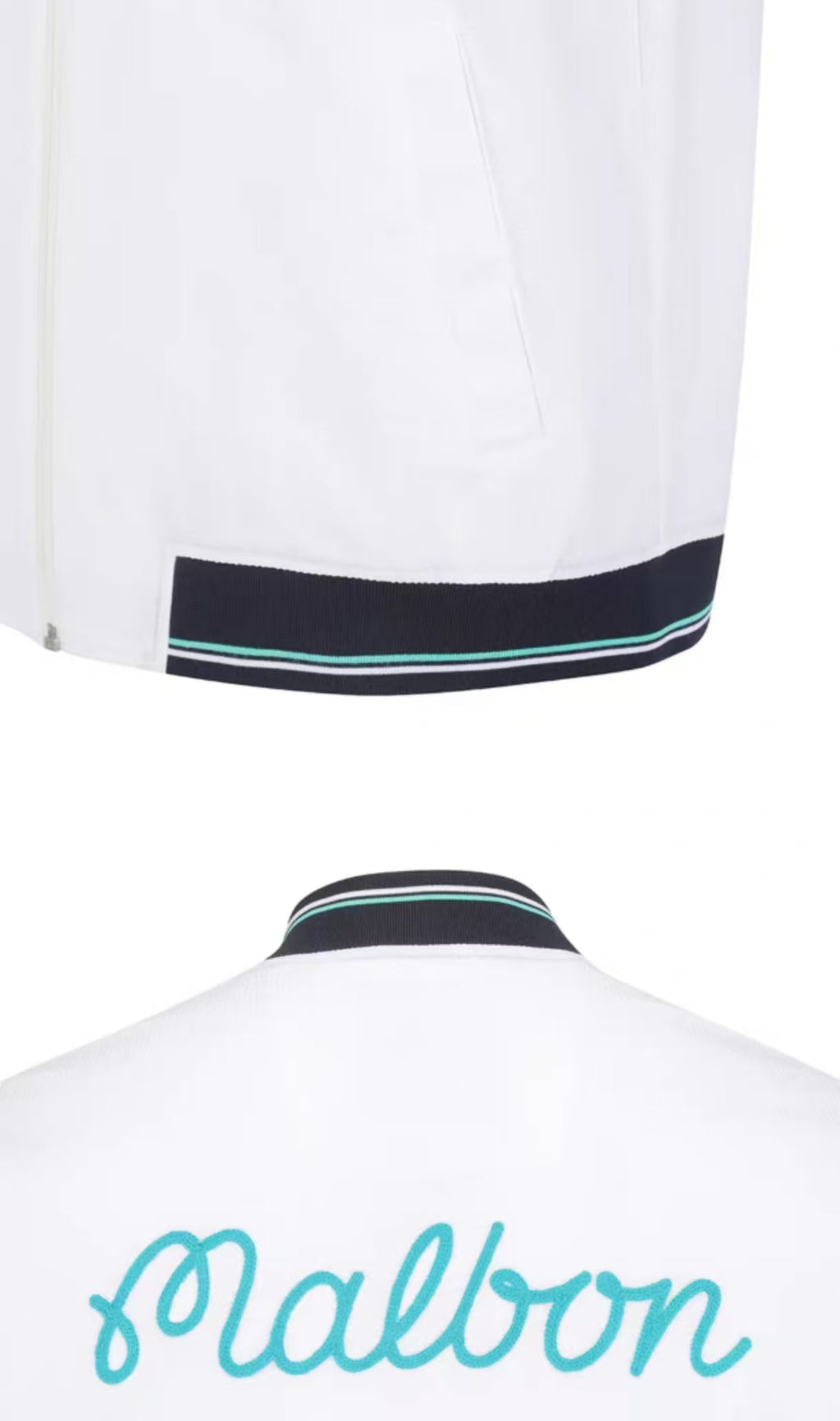 Malbon Golf Men’s Signature Color-Block Stripe Jacket