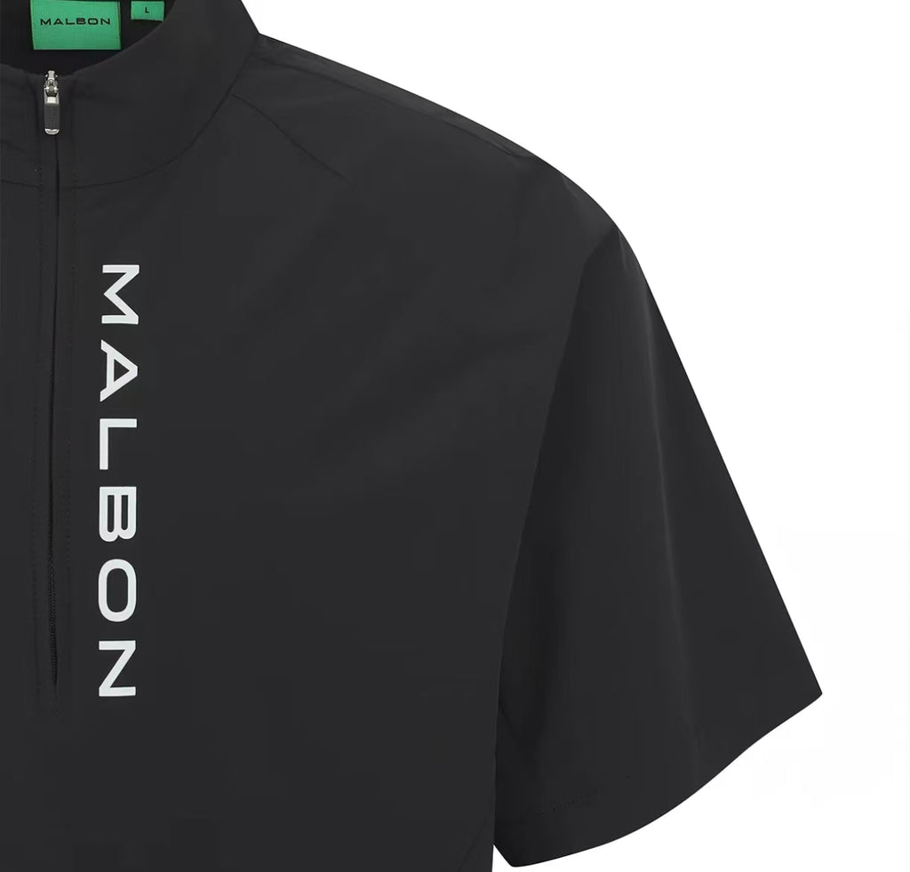 Malbon Golf Men’s Short Sleeve Half-Zip Windproof Jacket